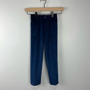 Boy’s Isaac Mizrahi Blue Velvet Dress Pants 6 NWOT